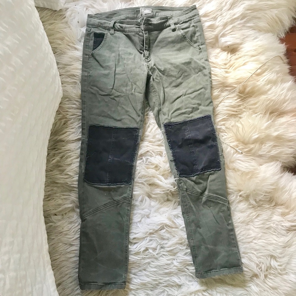 Free People Army Green Pants